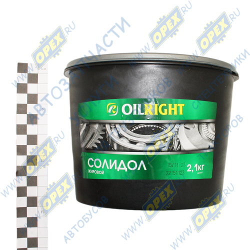 6016 Смазка солидол жировой (ведро 2,1кг) Oil Right1